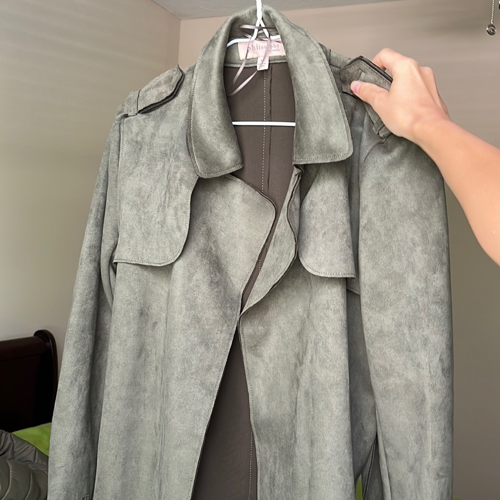 Jacket suede army green